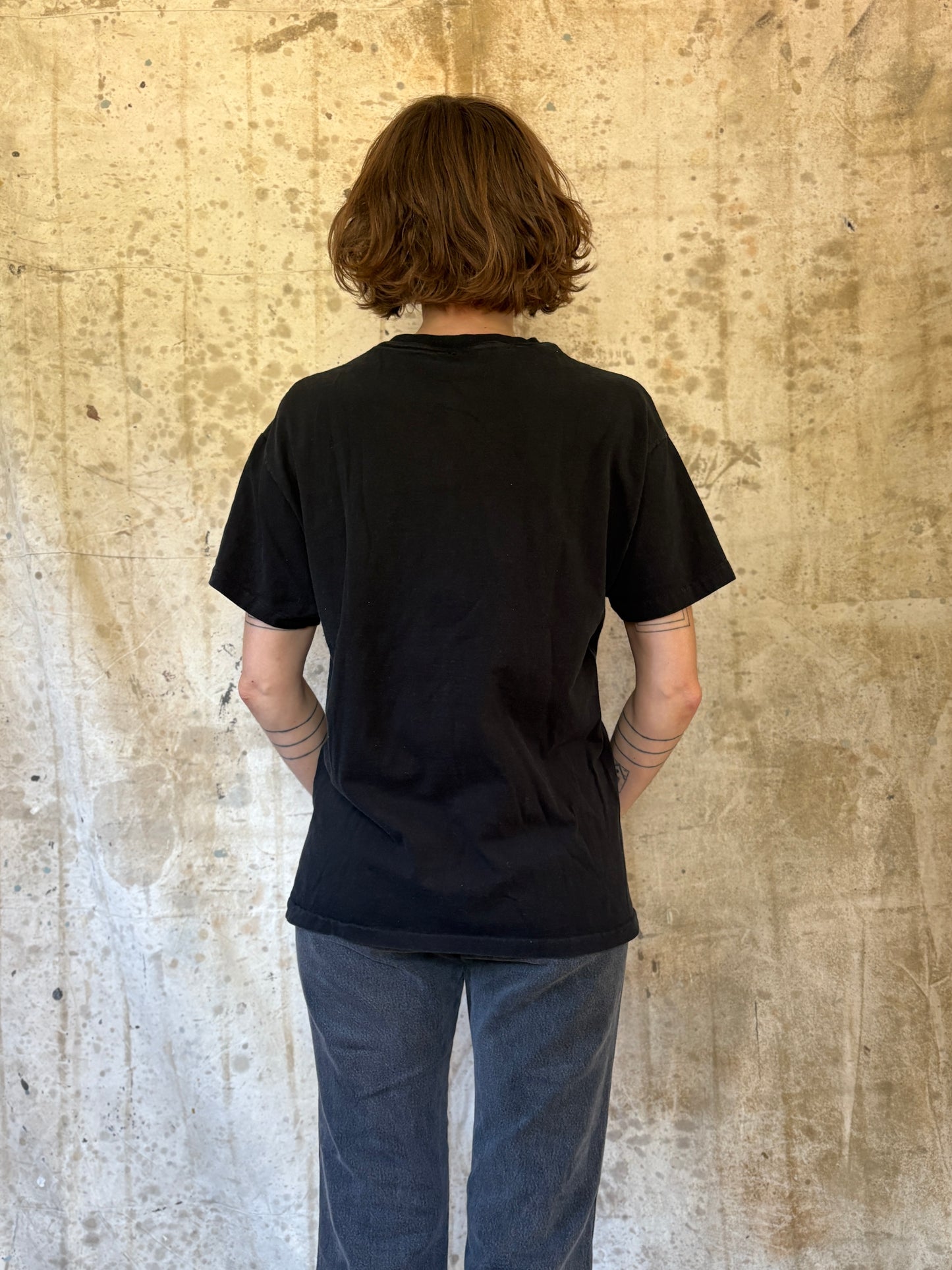 Vintage 80s/90s Blank Black Pocket Tee