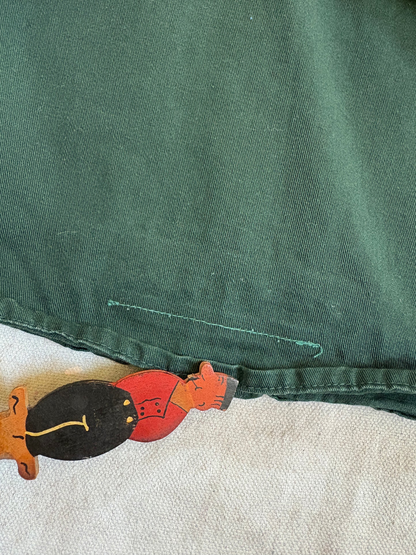 Vintage 60s BSA Boy Scouts Green Button Up Shirt