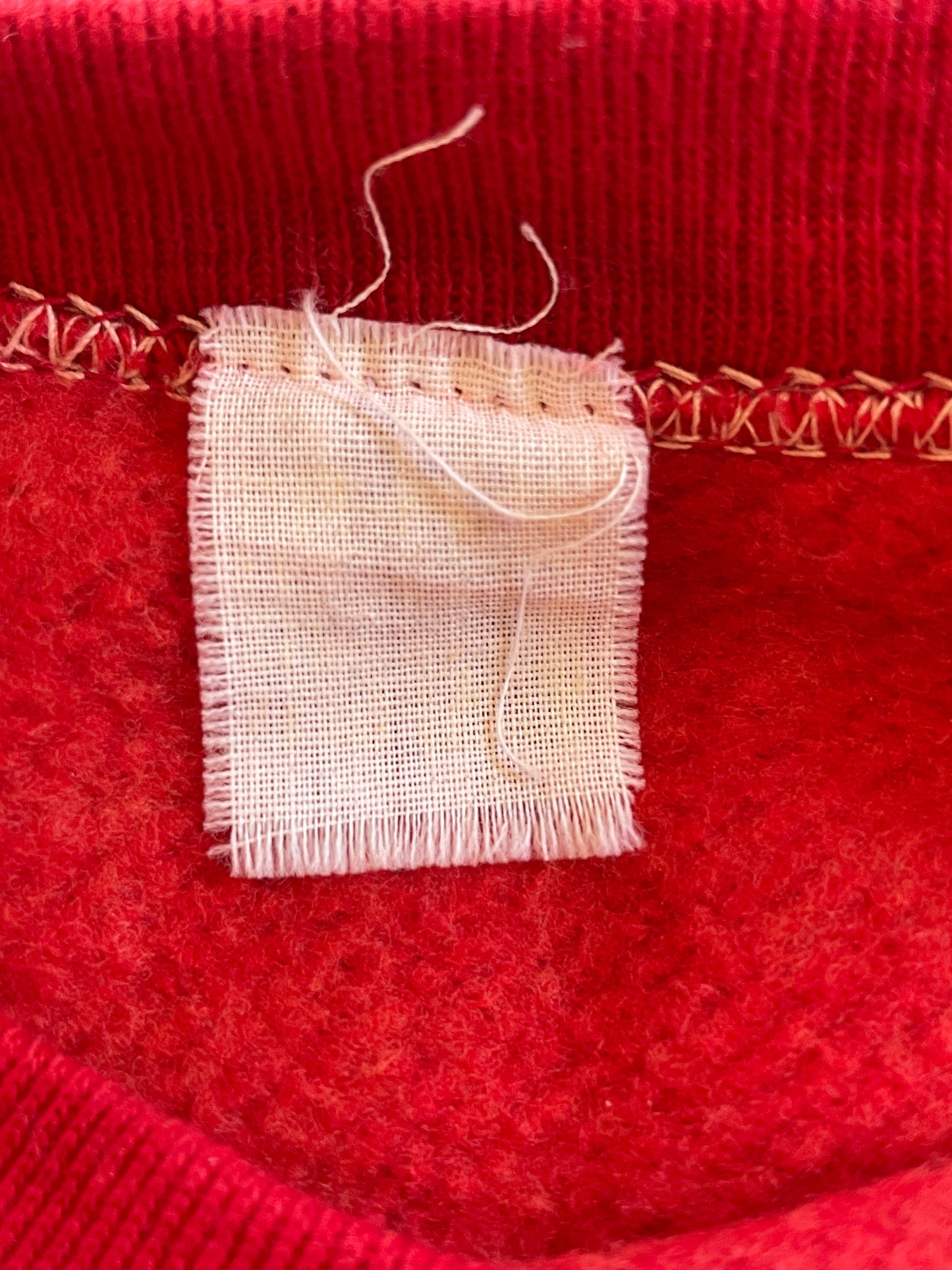 80s Blank Red Short Sleeve Sweatshirt