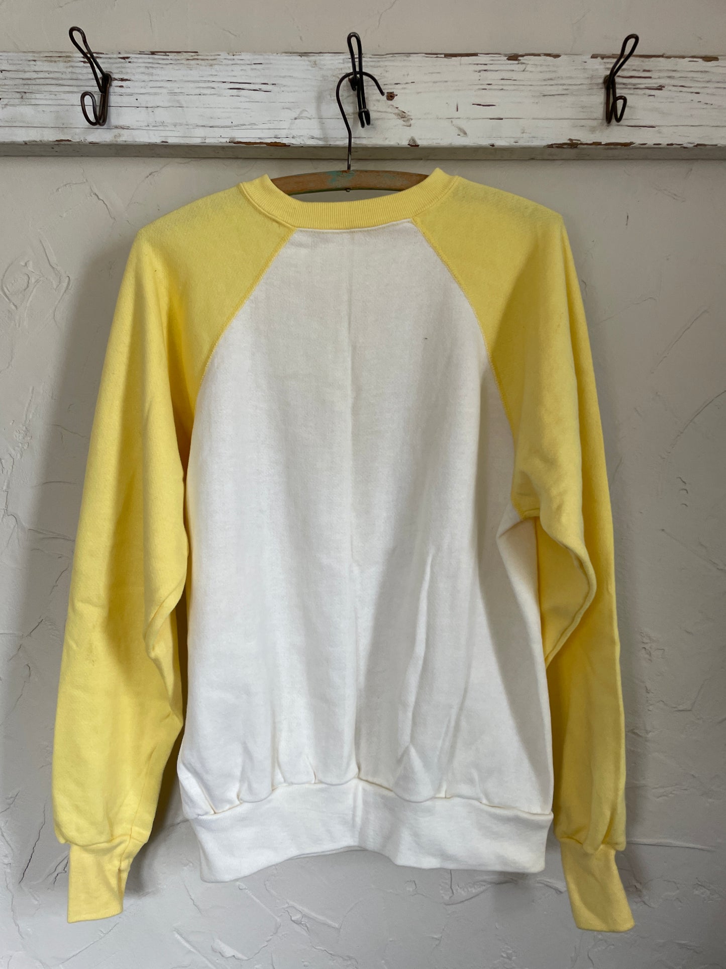 70s Deadstock Yellow And White Sweatshirt