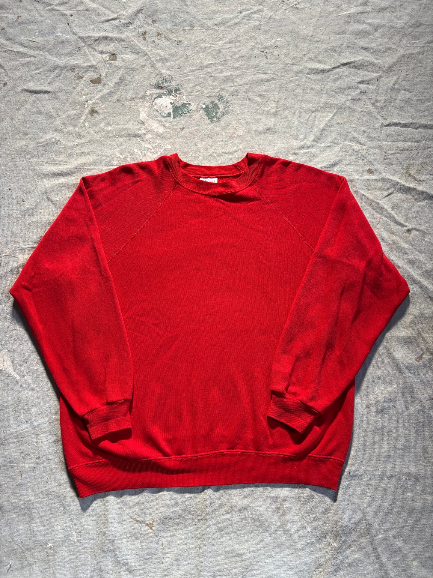 Vintage 80s Blank Red Sweatshirt