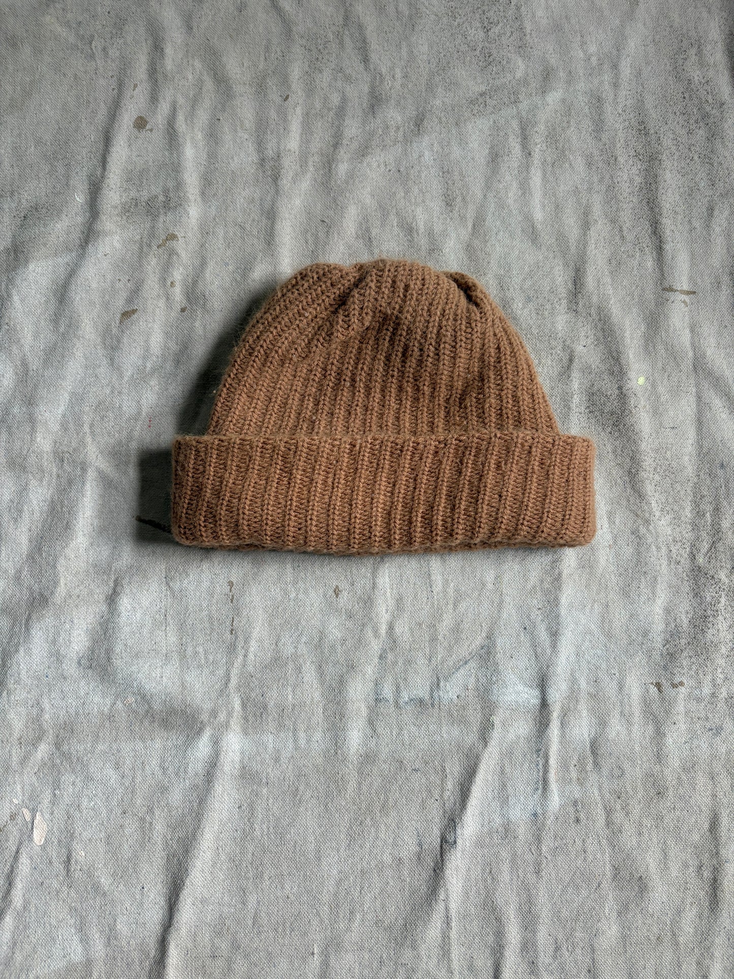 Vintage Tan Watch Cap