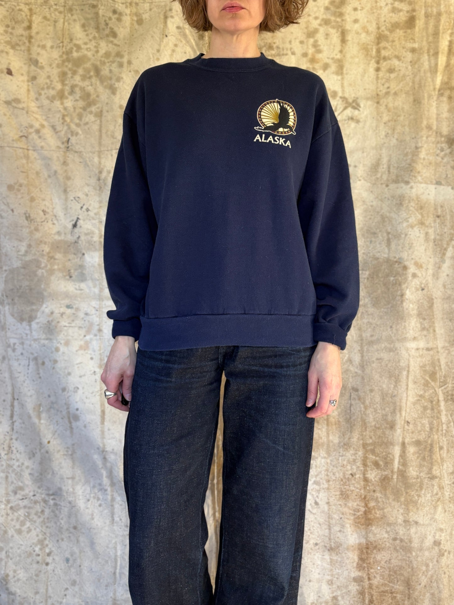Vintage 90s Alaska Eagle Sweatshirt