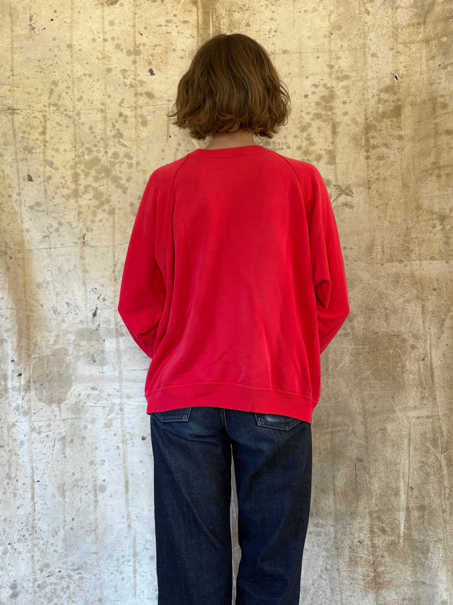 Vintage 90s Blank Red Sweatshirt