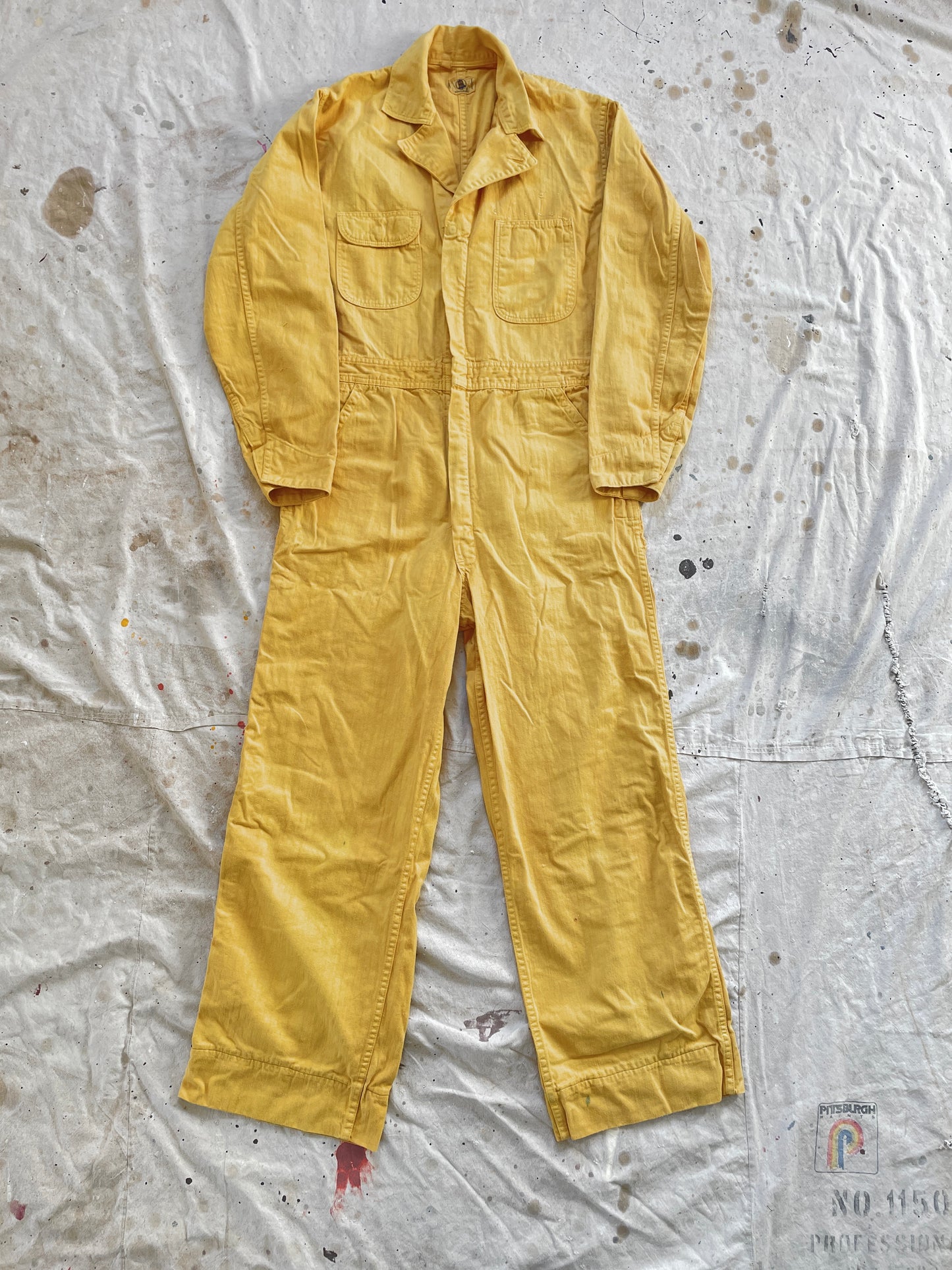 60s Blue Bell Yellow Coveralls