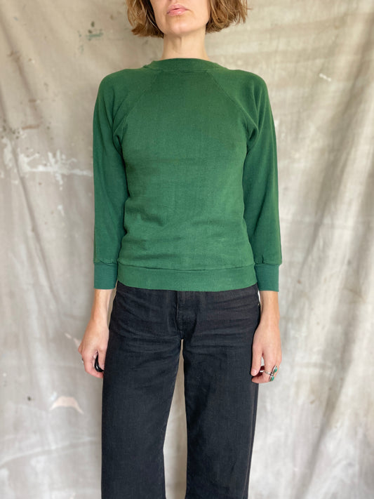 70s Blank Green Sweatshirt