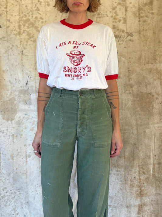Vintage 90s Smoky’s Steak Diner Fargo ND Tee