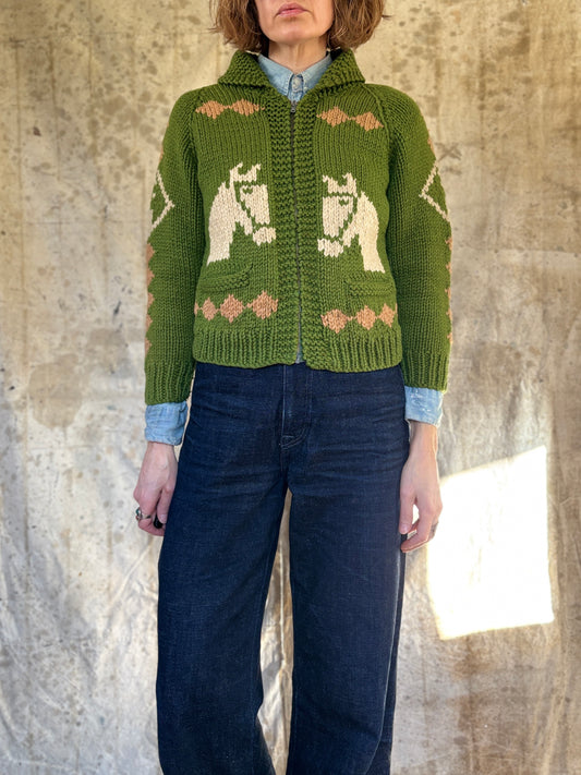 60s Mary Maxim Horse Sweater