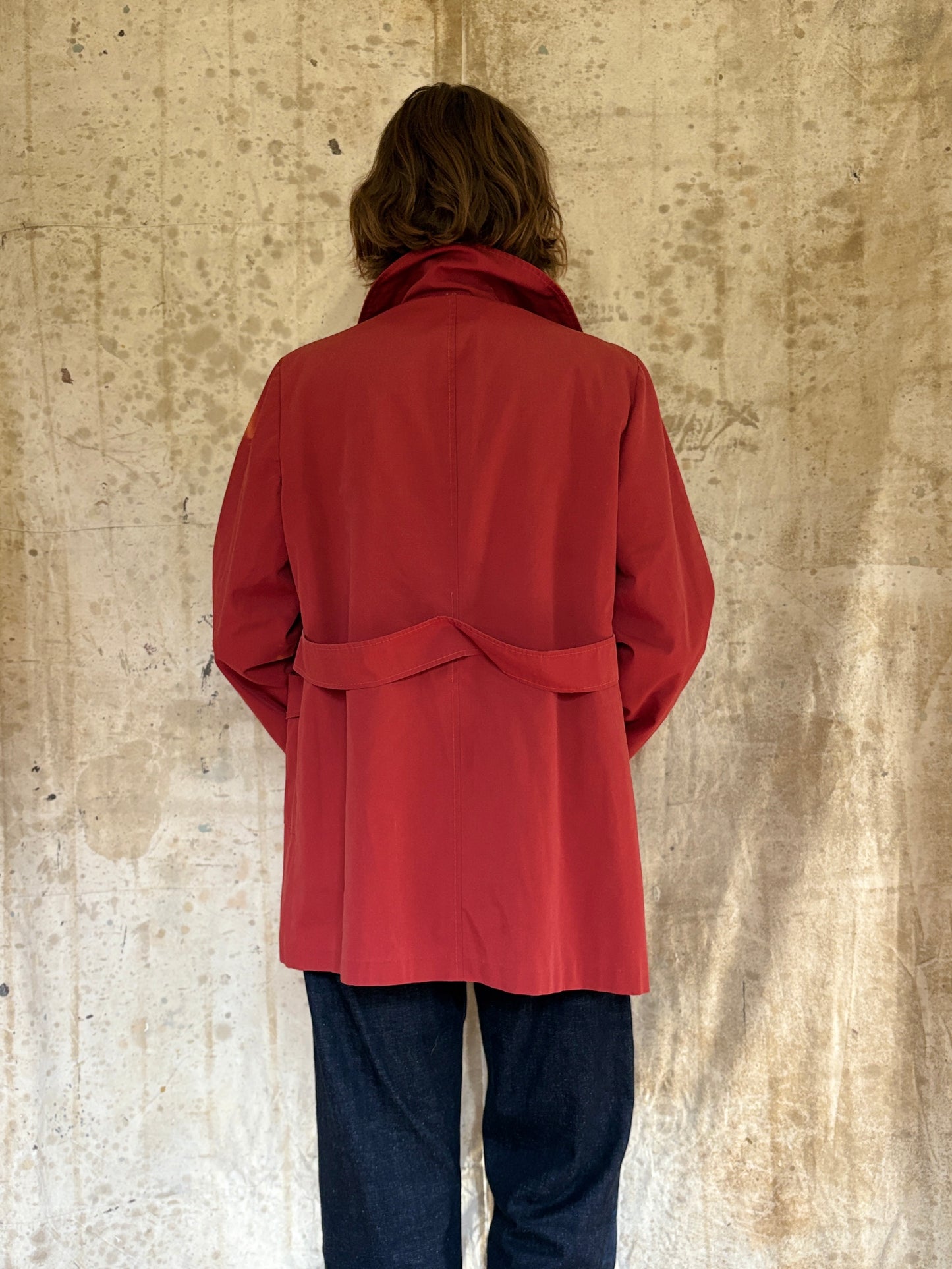 Vintage 70s Lined Brick Peacoat