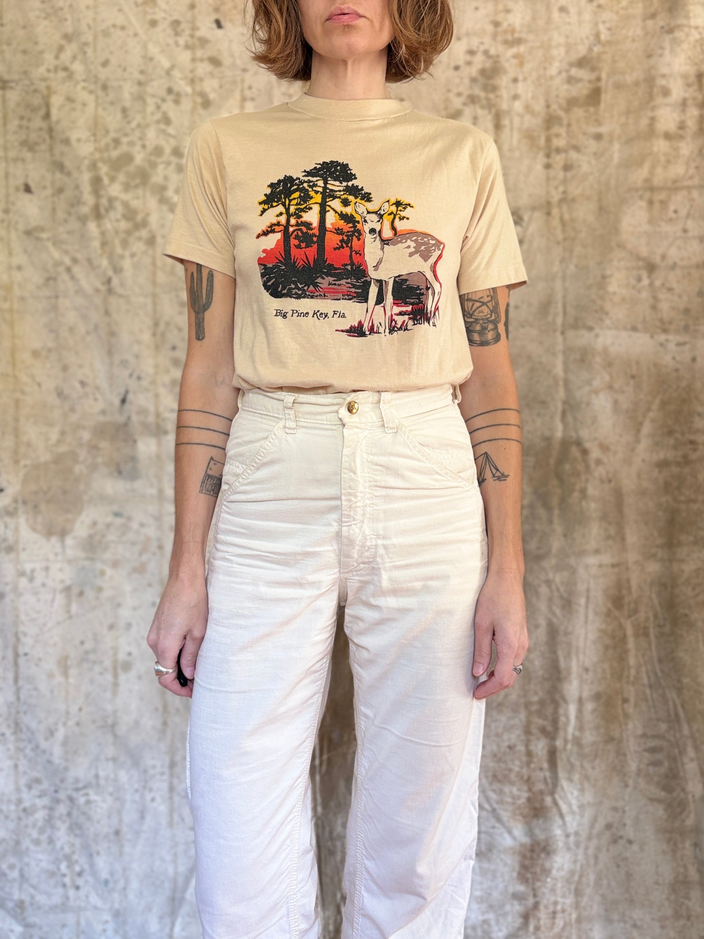 80s Big Pine Key, Florida Deer Tee