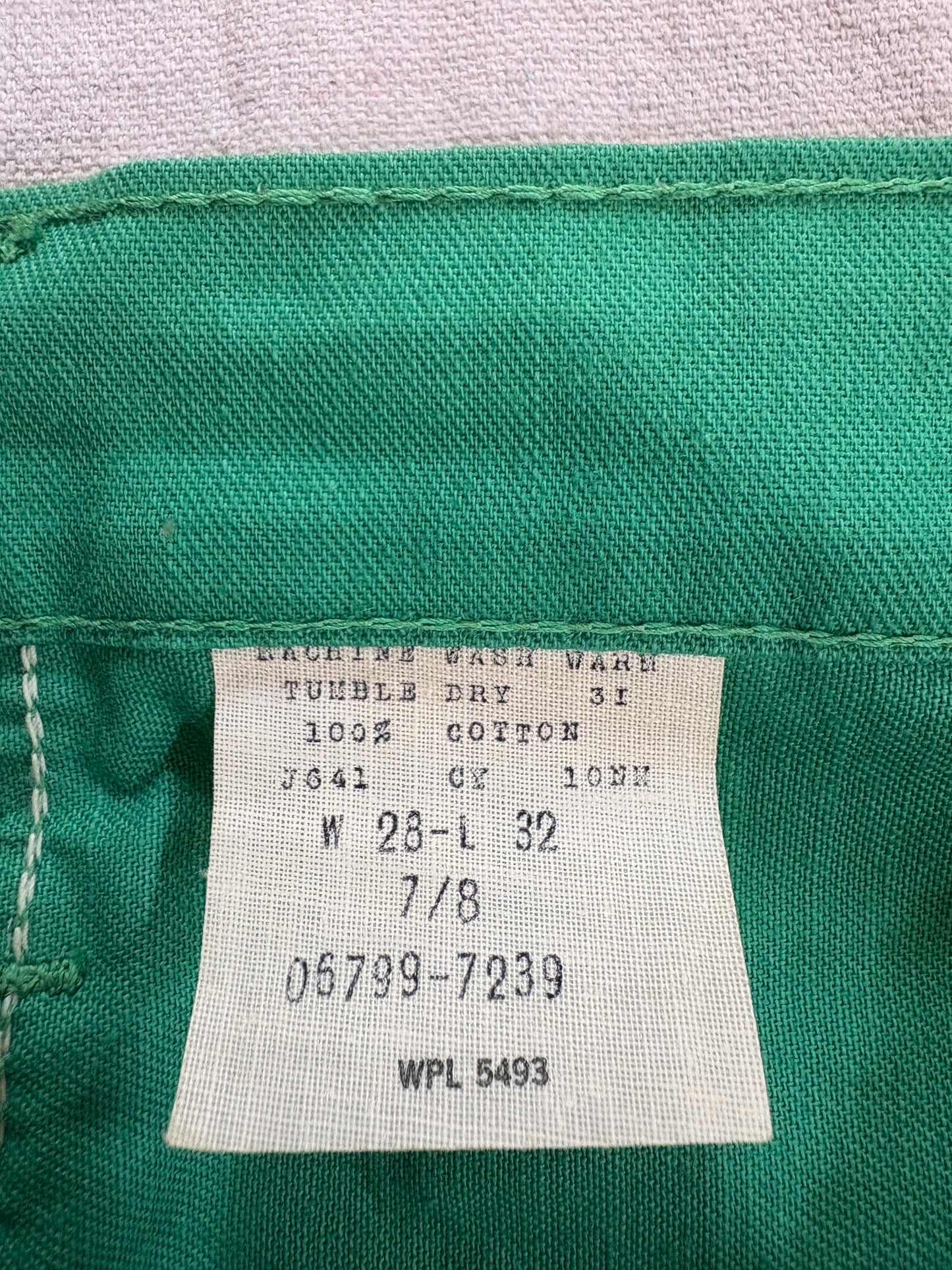 Vintage Deadstock 80s Green DeeCee Pants
