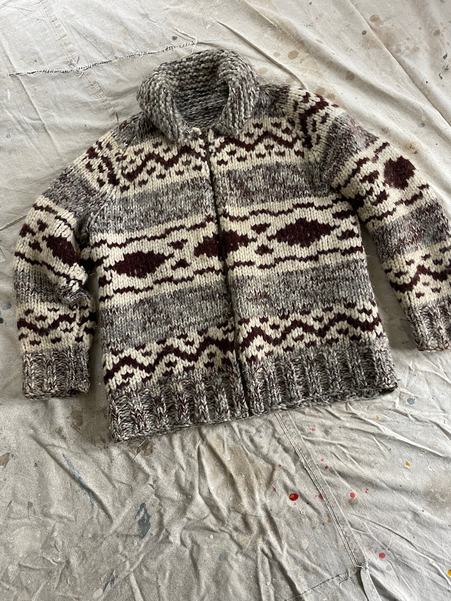 70s Cowichan Style Sweater