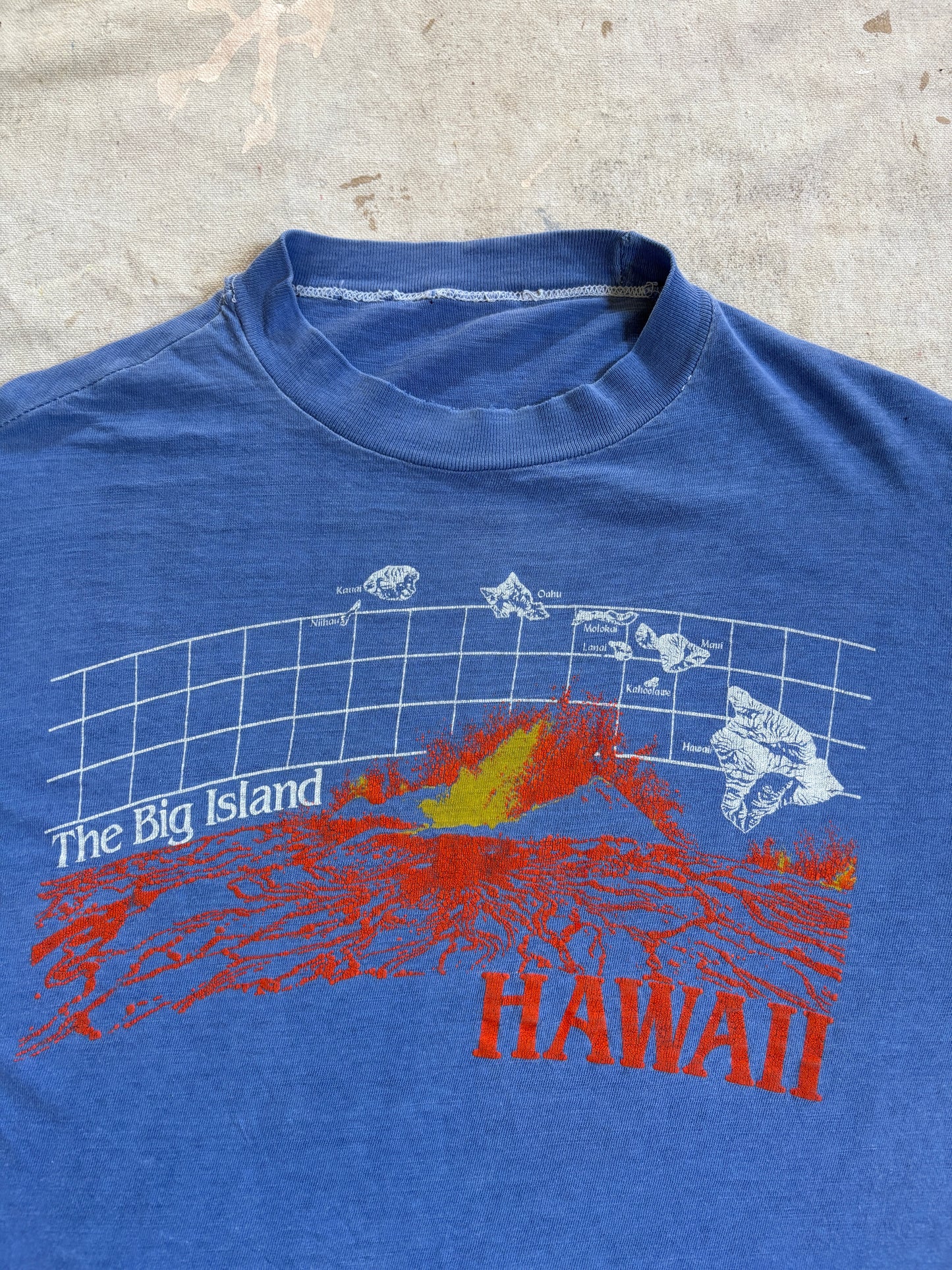 Vintage 80s The Big Island Hawaii Long Sleeve Tee