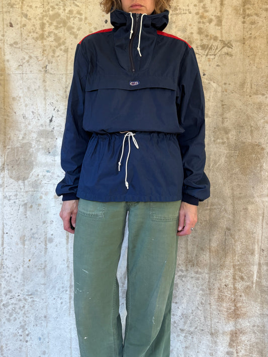 Vintage 80s Blue And Red Anorak Jacket