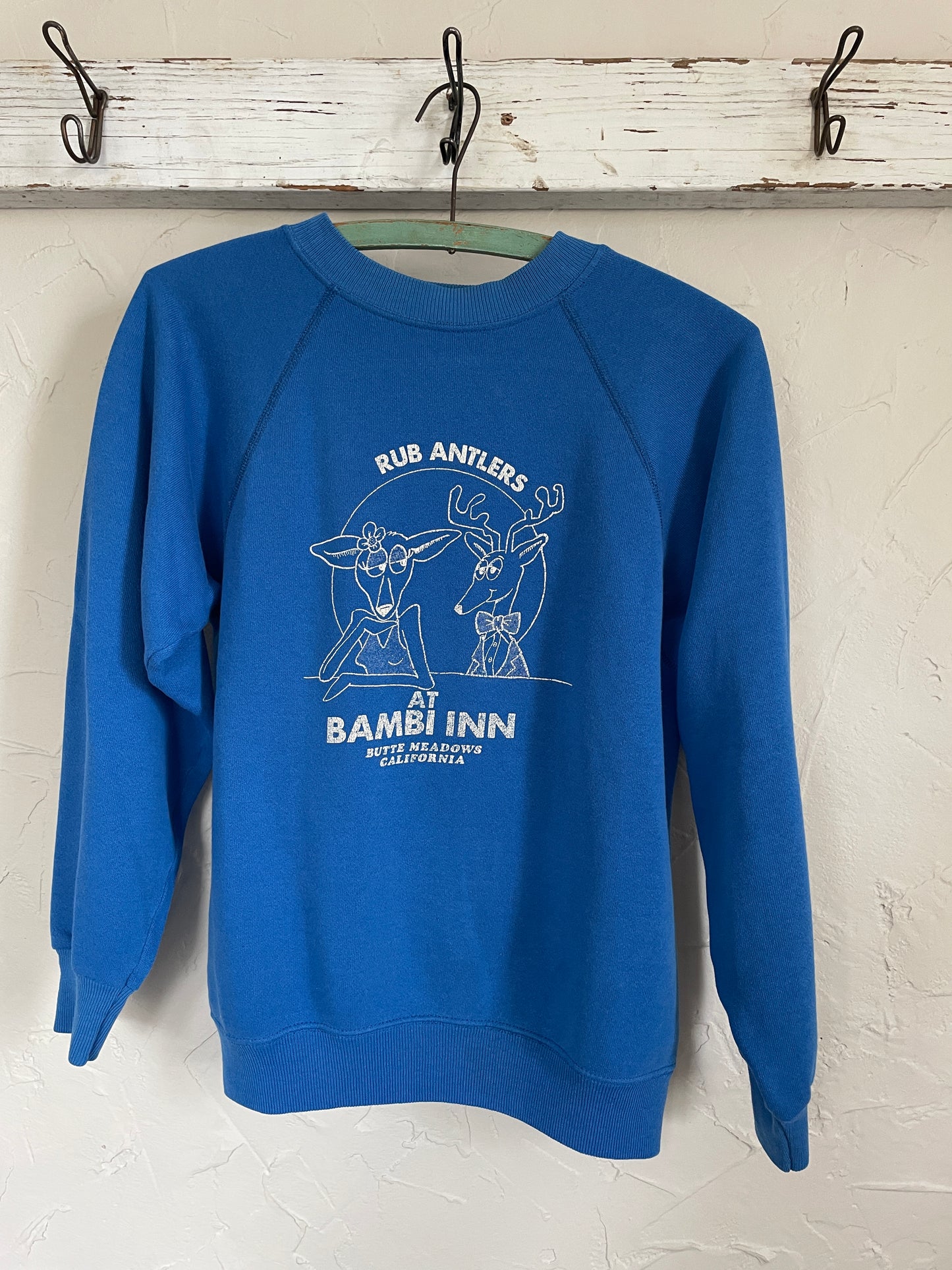 80s Rub Antlers At Bambi Inn Sweatshirt