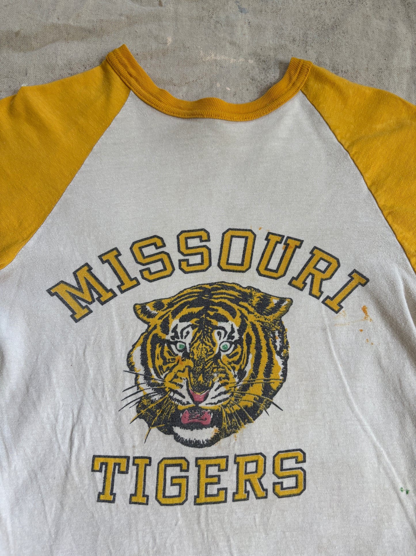 70s Missouri Tigers Baseball Tee