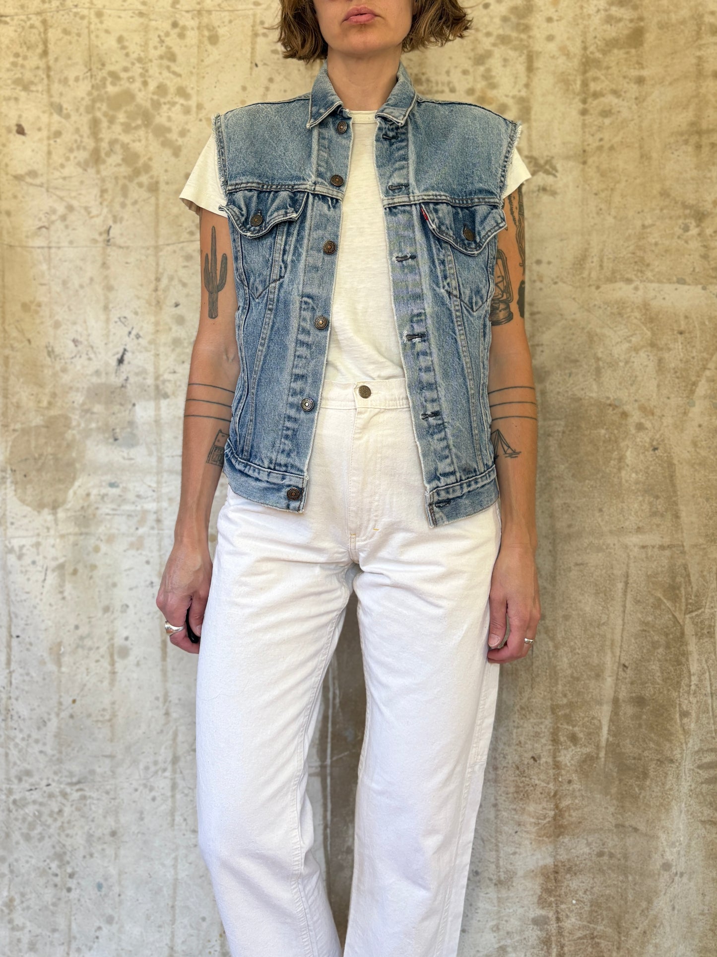 Vintage 90s Levi’s Cut Off Trucker Jacket Vest