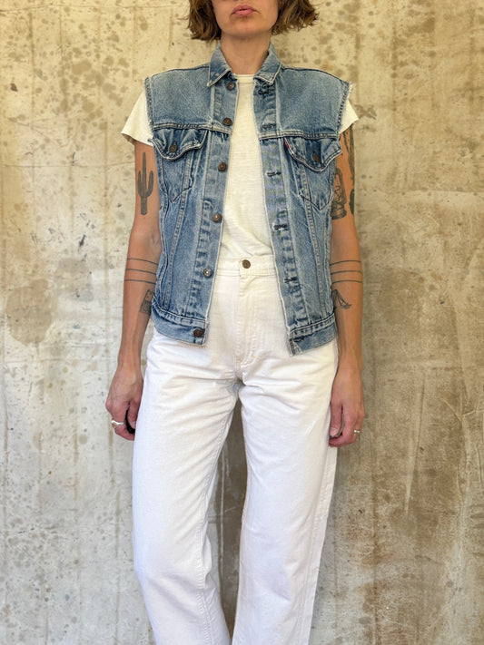 Vintage 90s Levi’s Cut Off Trucker Jacket Vest