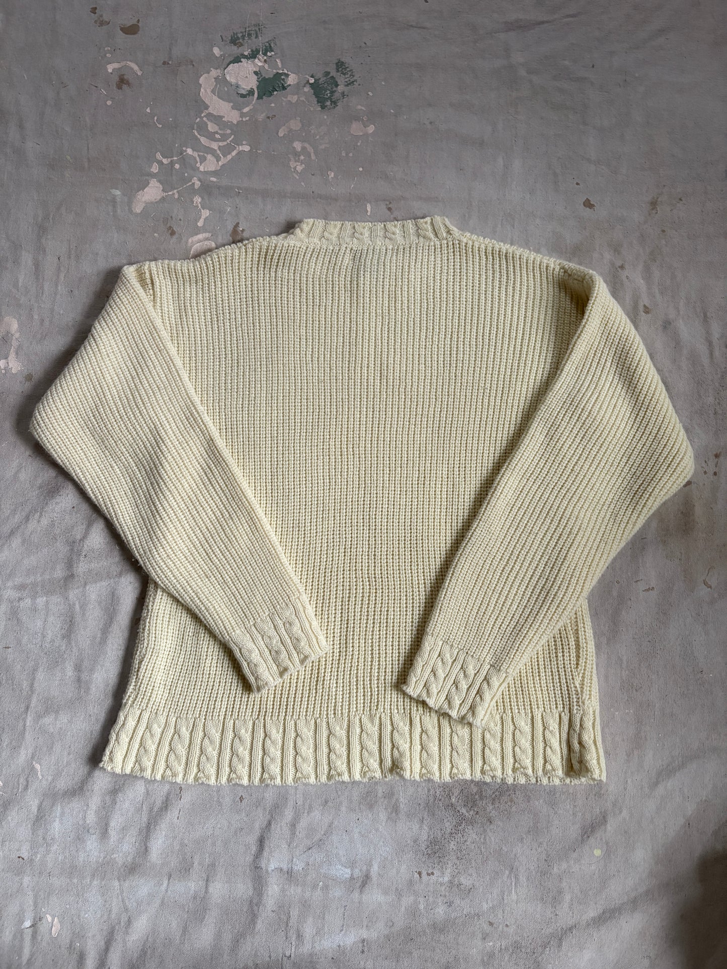 Vintage 90s Ecru Sweater