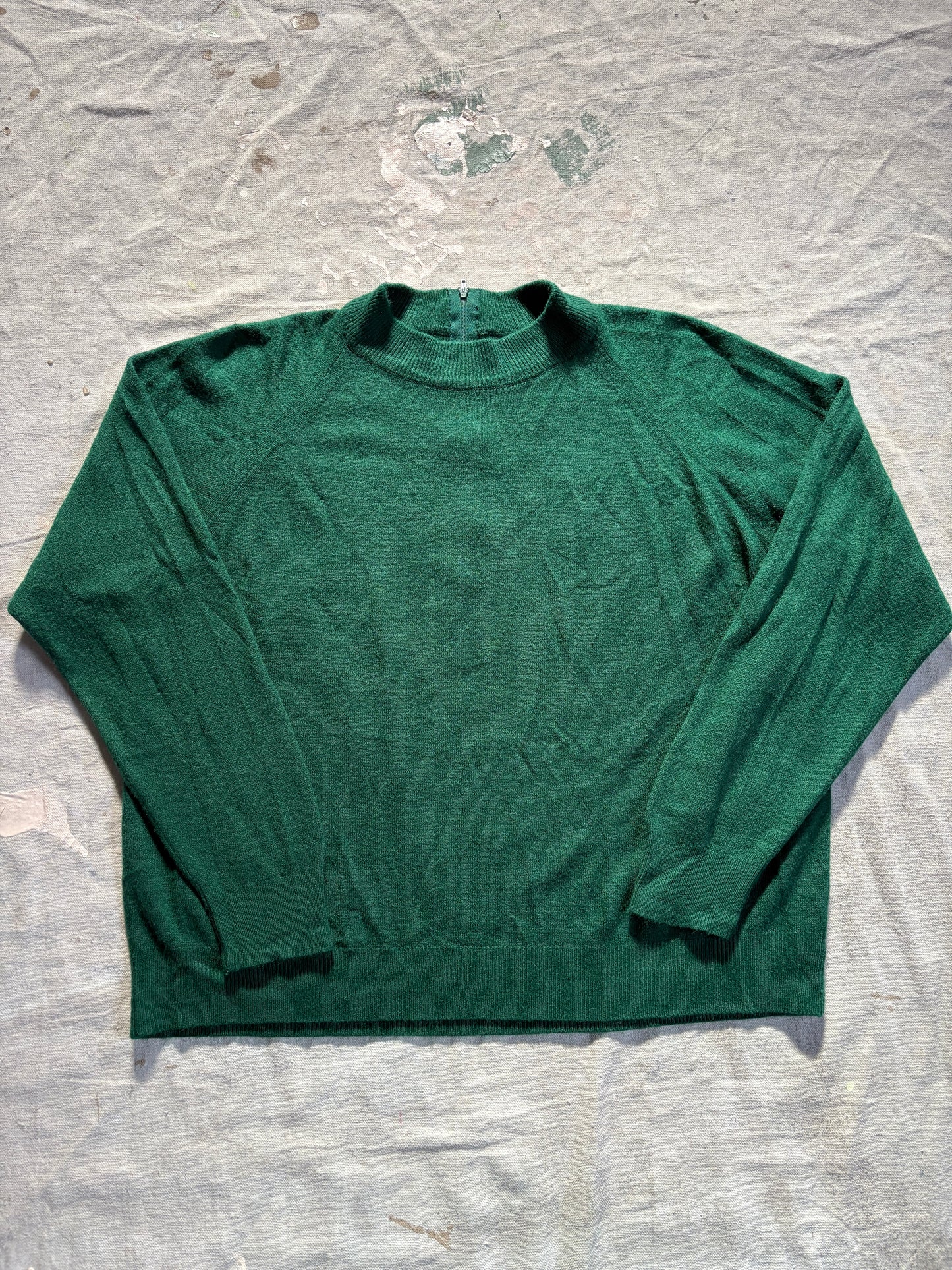 80s Evergreen Mock Neck Sweater