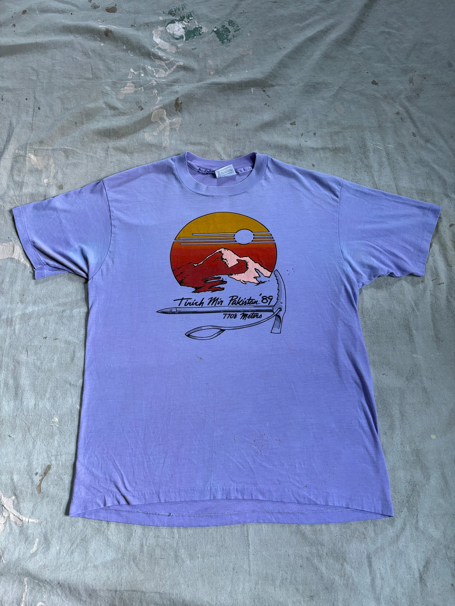 Vintage 80s Tirich Mir Pakistan Mountaineering Tee