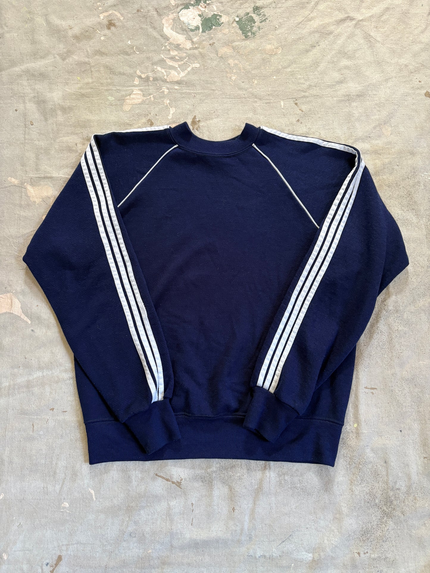 Vintage 80s Adidas Track Stripe Sweatshirt