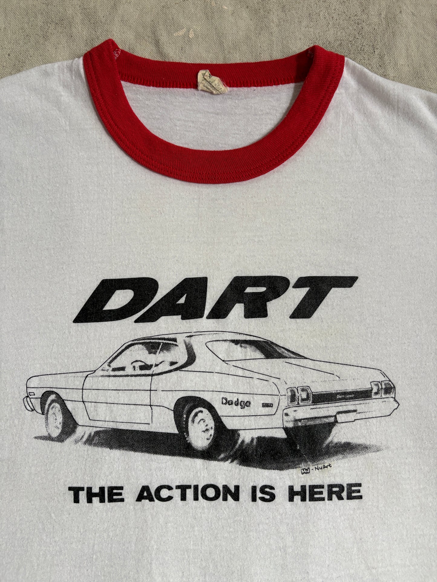 Vintage 80s Dodge Dart The Action Is Here Tee