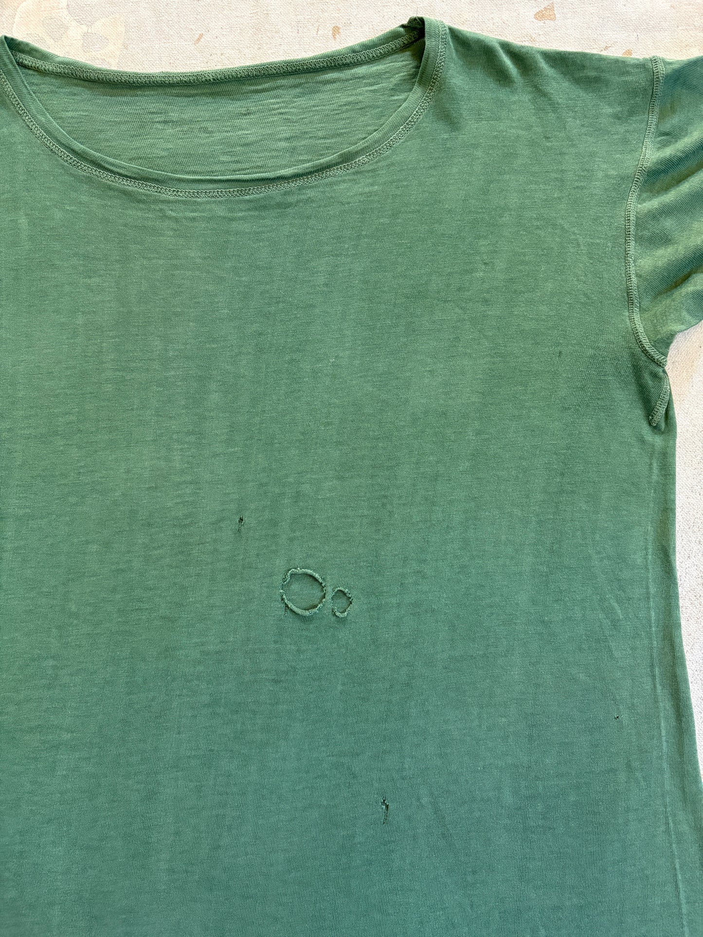 Vintage 40s Green Military Tee