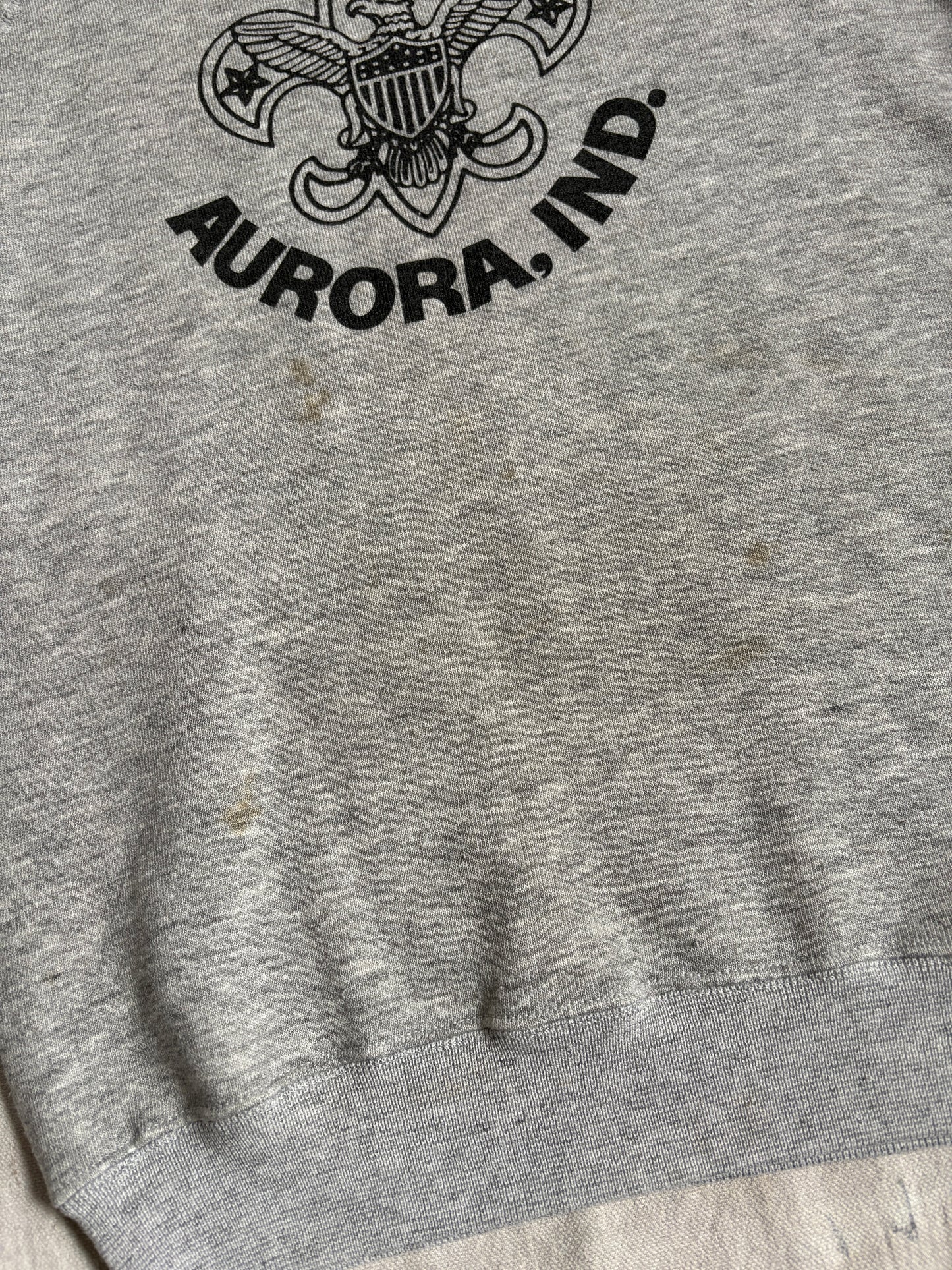 80s Boy Scouts BSA Troop 637 Aurora, Indiana Sweatshirt