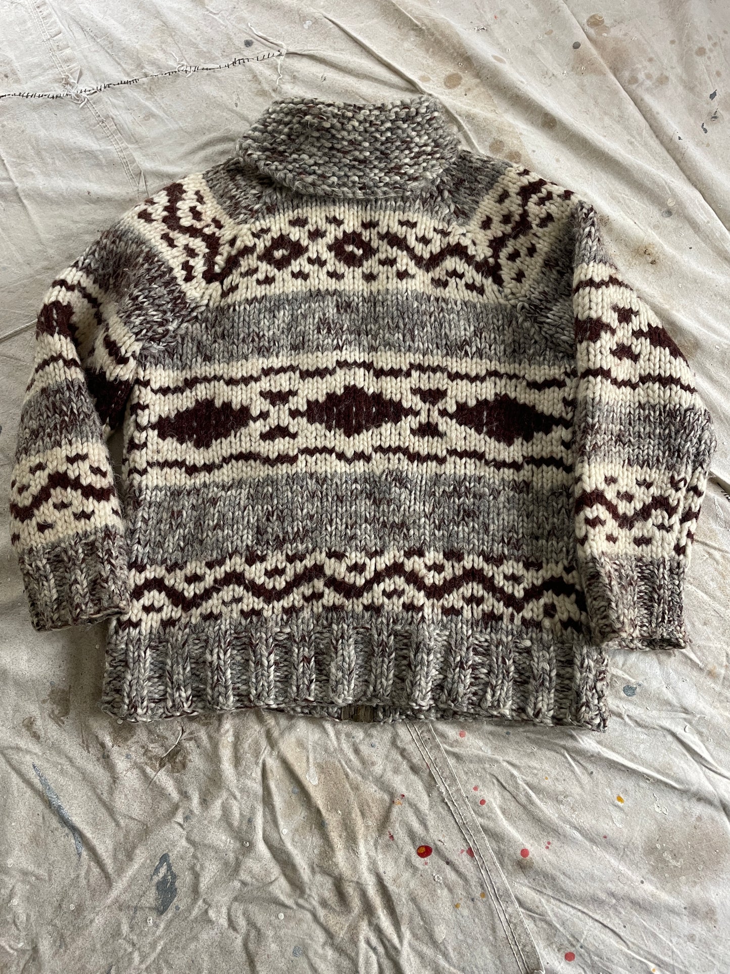 70s Cowichan Style Sweater