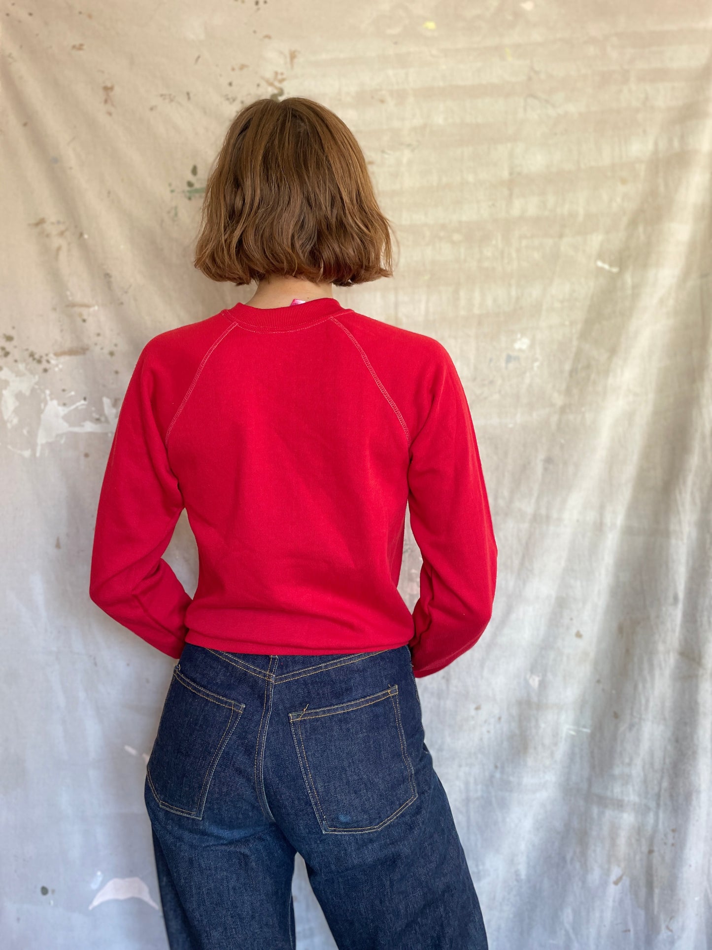 80s Blank Red Sweatshirt