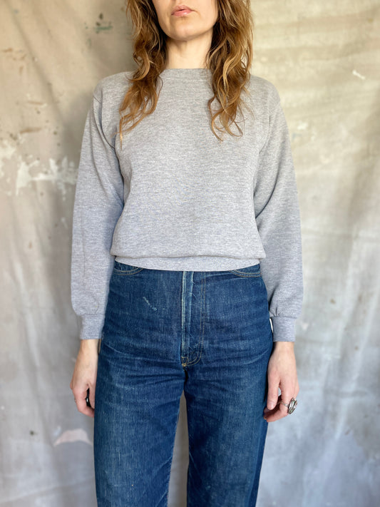 90s Blank Heather Grey Sweatshirt