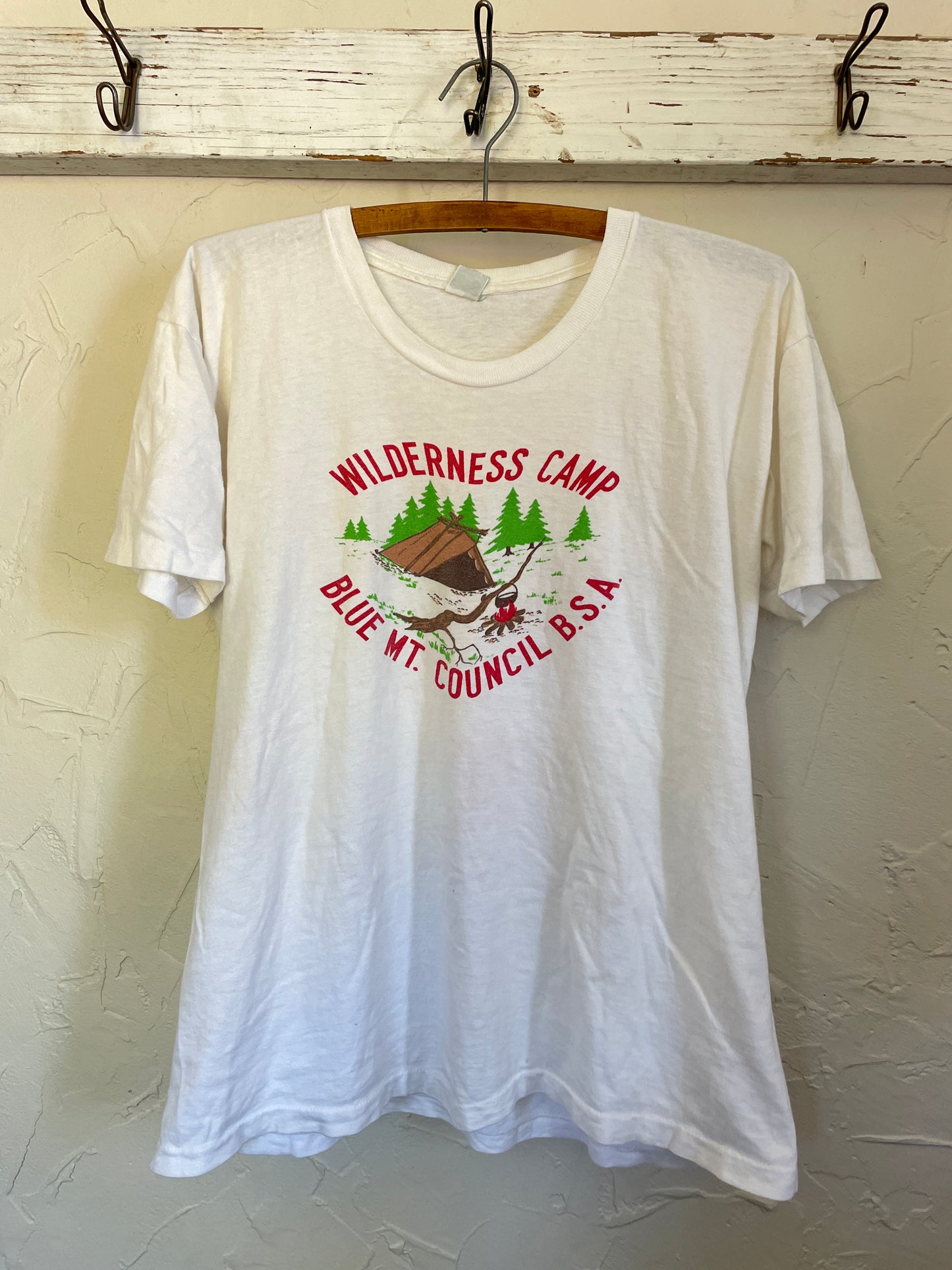 70s Wilderness Camp Blue Mt. Council BSA Tee