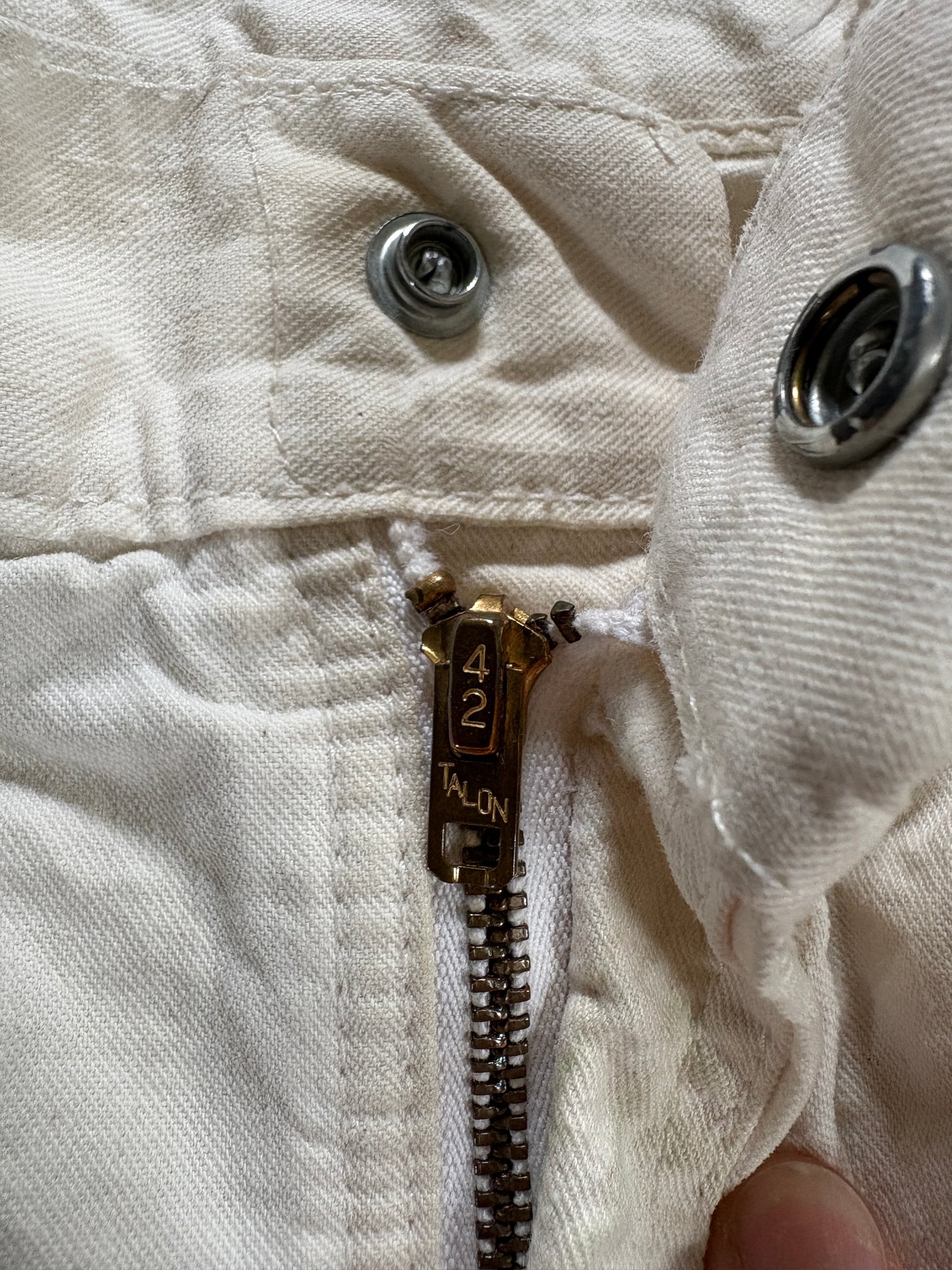 Vintage 70s Ecru Lee Painter Pants