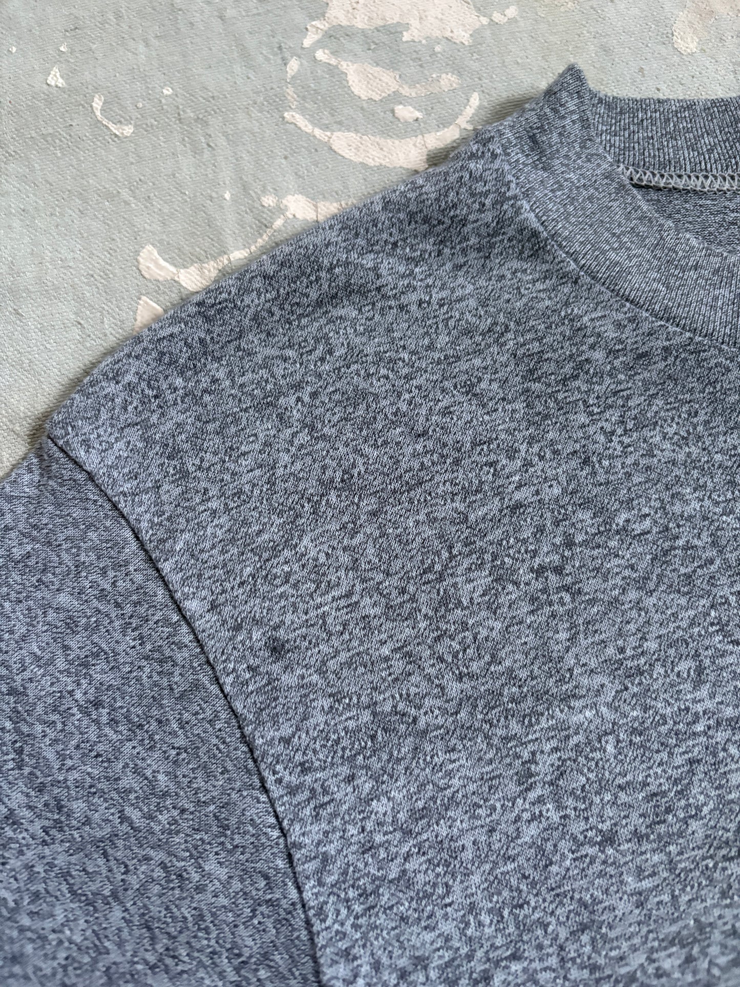 90s Blank Gray Pocket Tee Long Sleeve