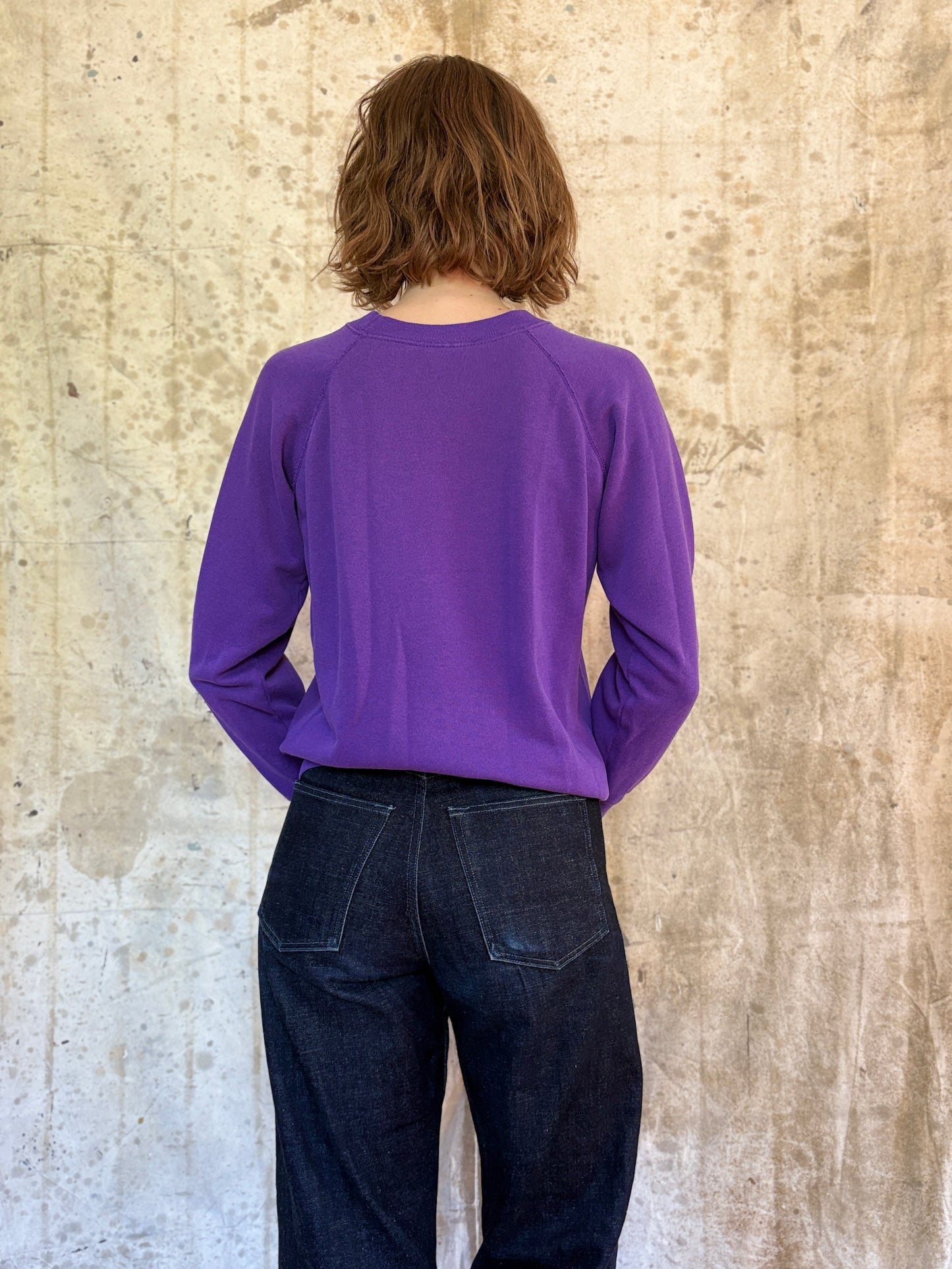 Vintage 80s/90s Violet Flower Sweatshirt