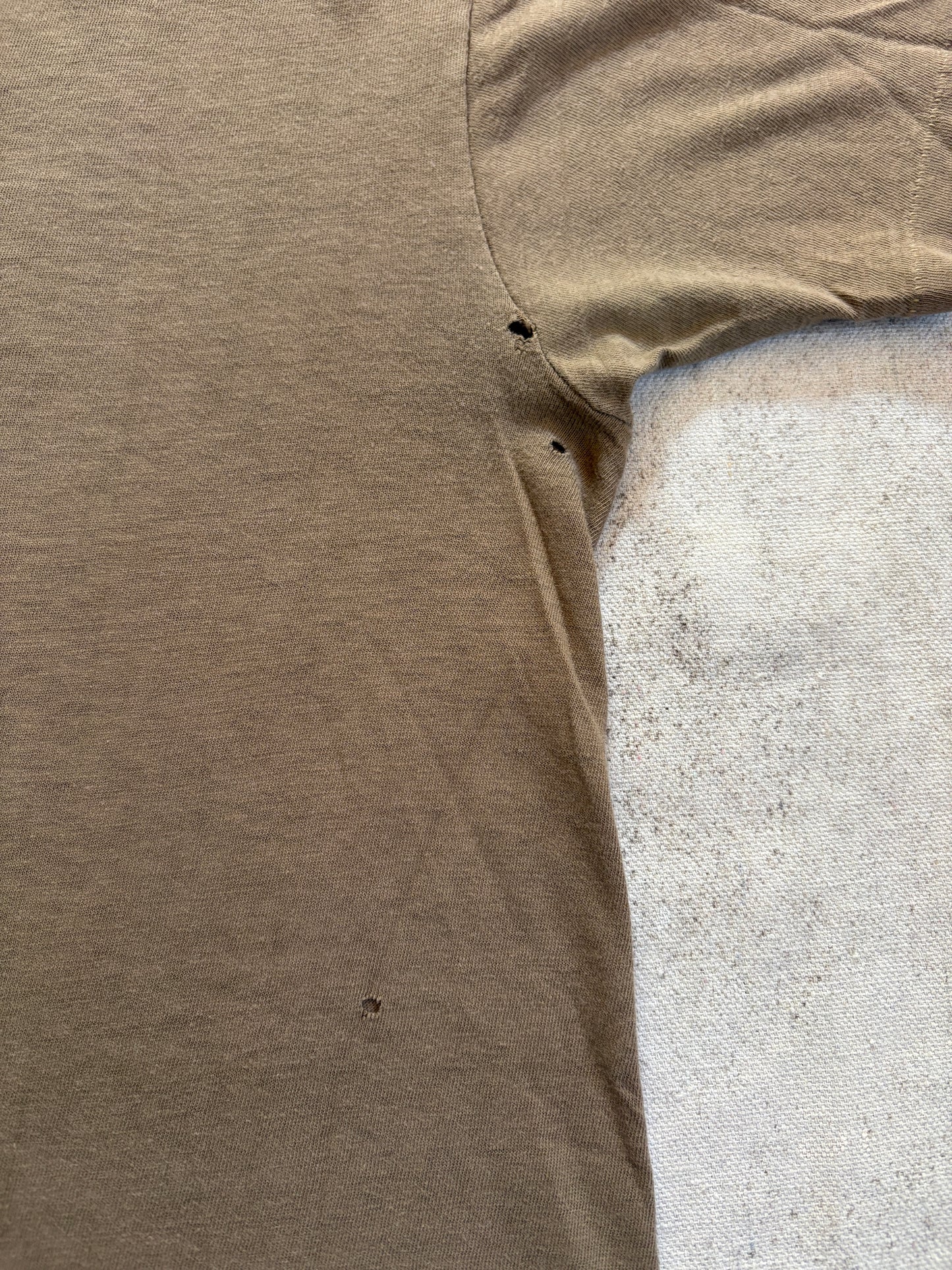 Vintage 80s Blank Brown Tee