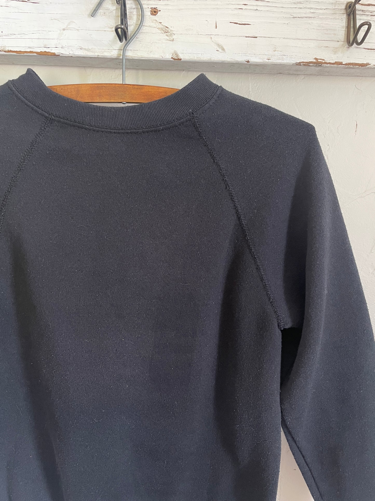 80s Blank Black Sweatshirt