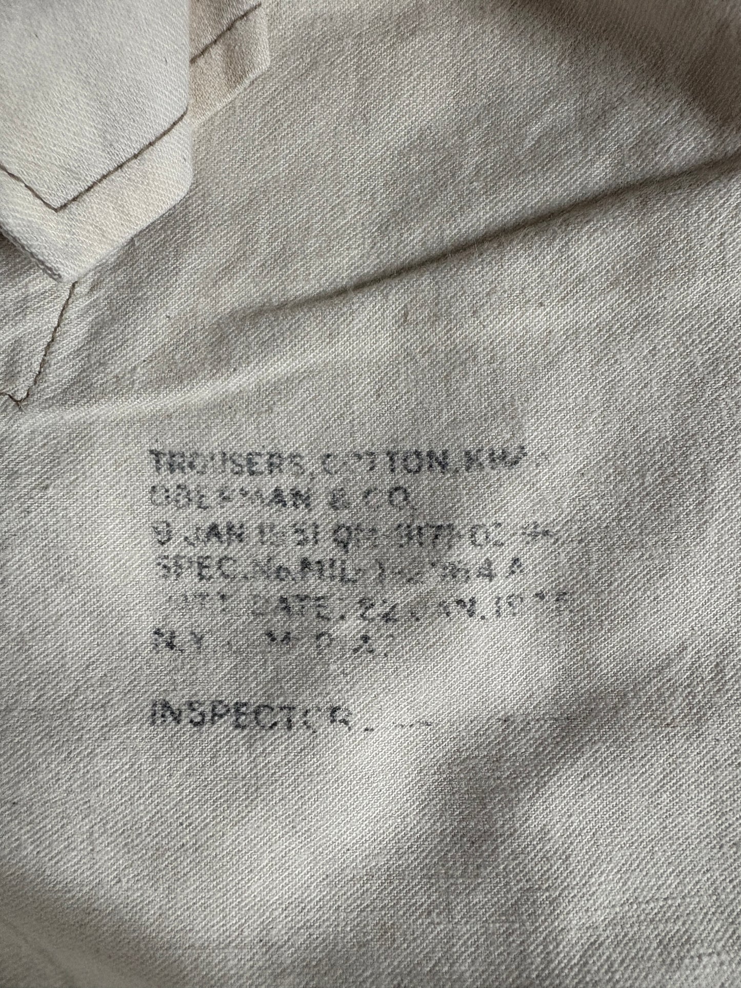 50s Military Khaki Trouser’s