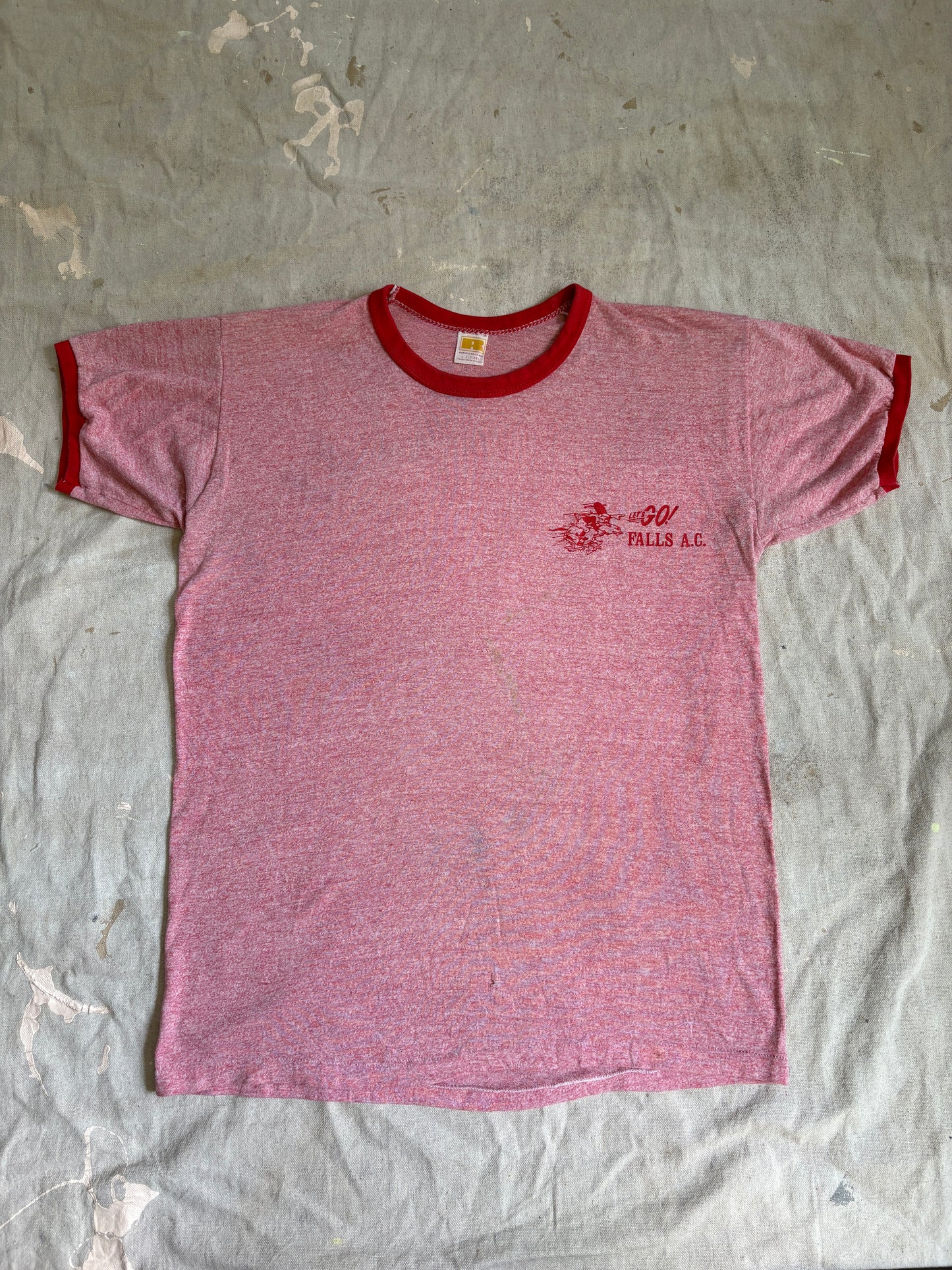 Vintage 70s Let’s Go Falls A.C. Ringer Tee