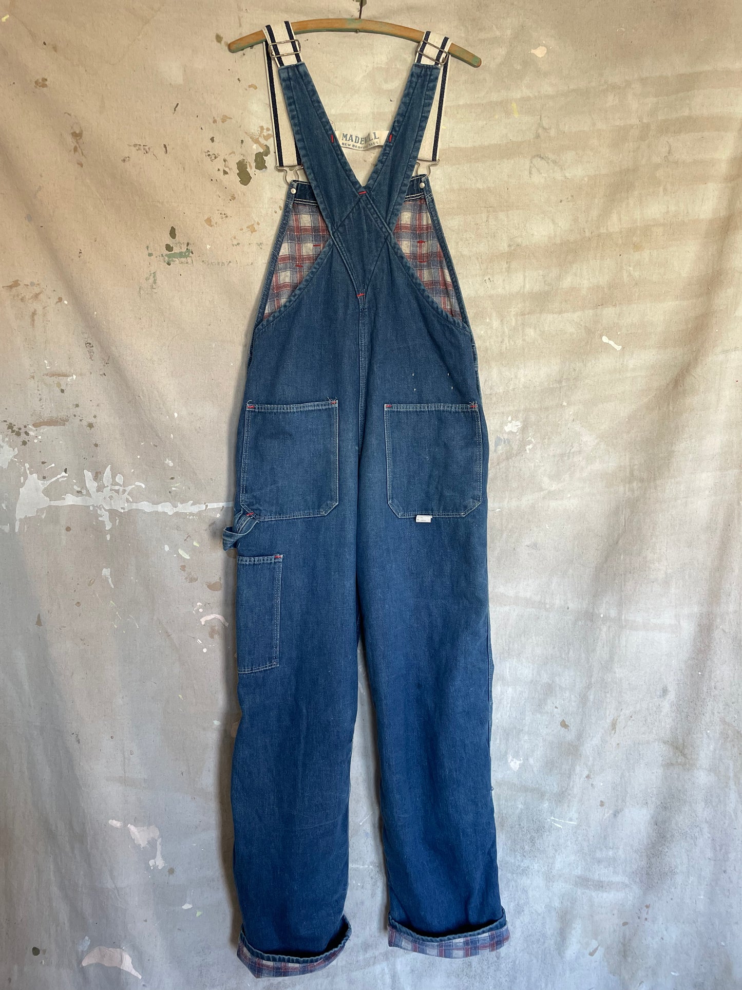 80s Madewell Flannel Lined Overalls