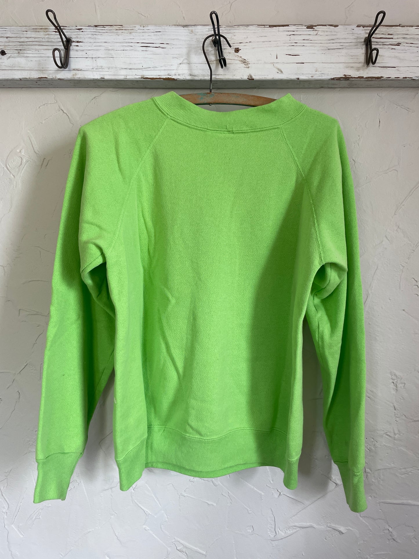 80s Blank Bright Green Sweatshirt