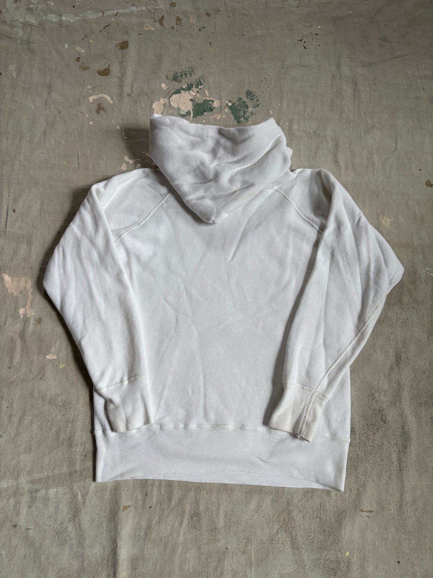Vintage 60s Mayo Spruce Blank White Sweatshirt Hoodie