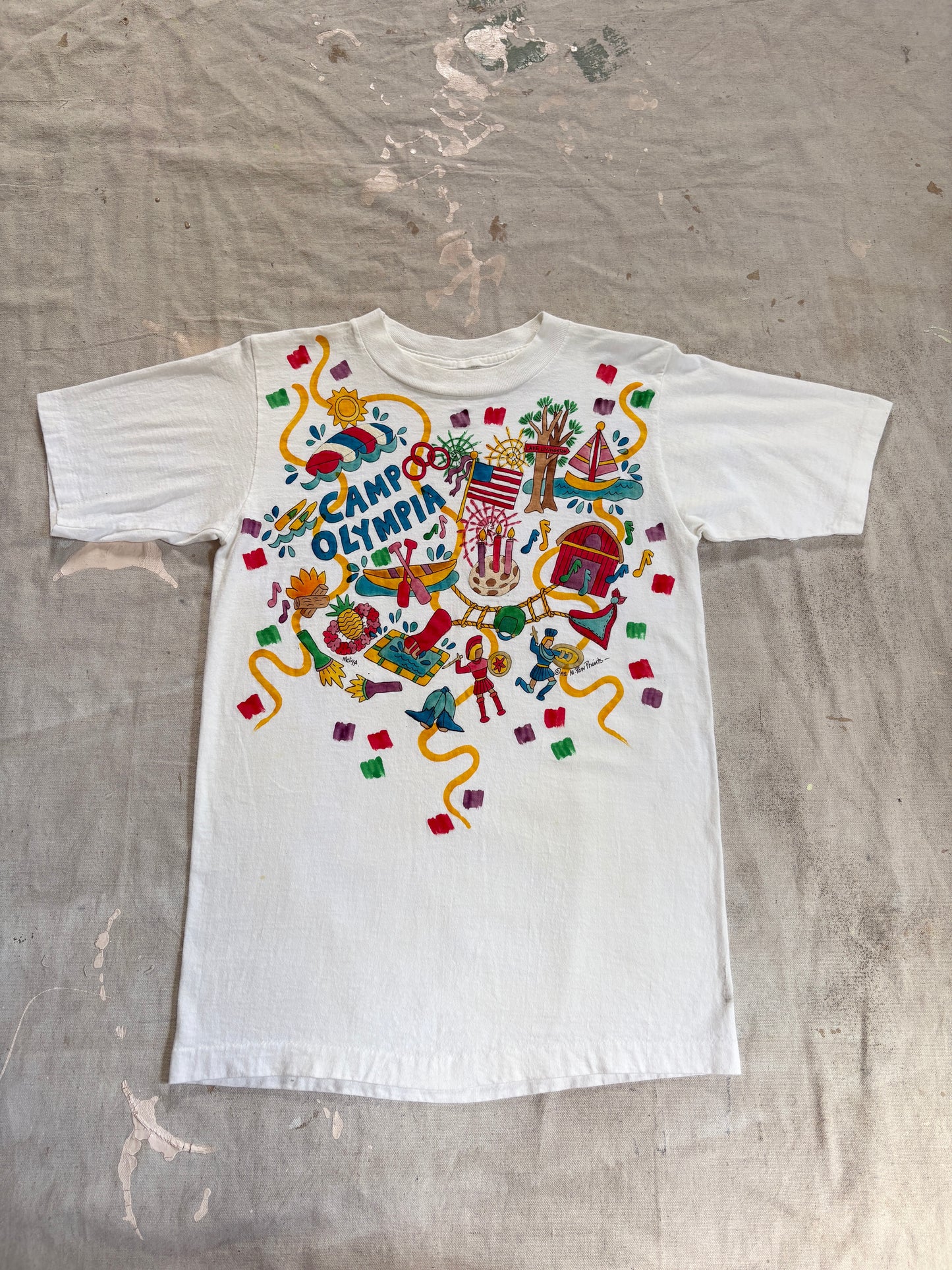 Vintage 90s Camp Olympia WA Lake Livingston Tee