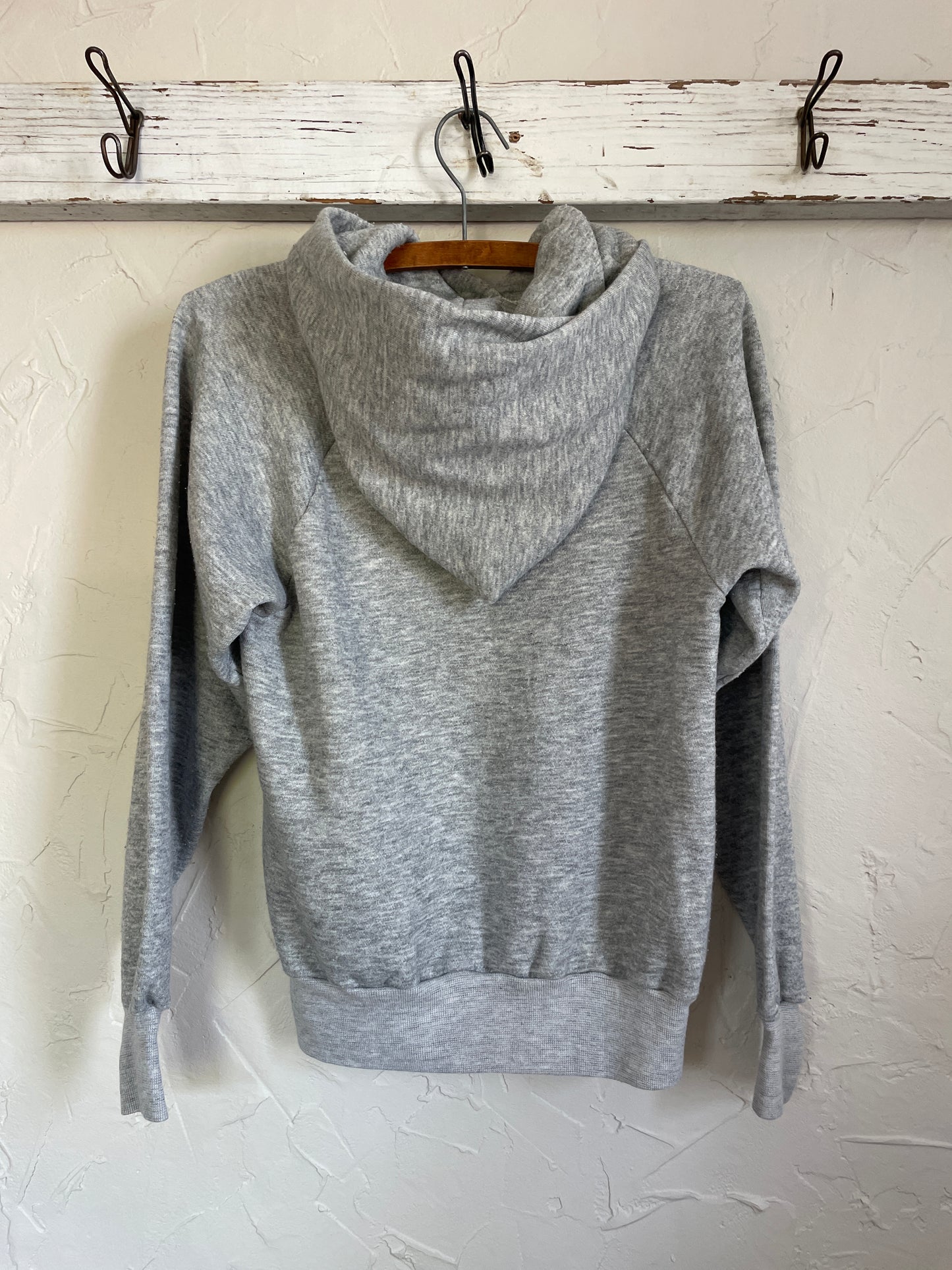 80s Heather Grey Blank Hoodie