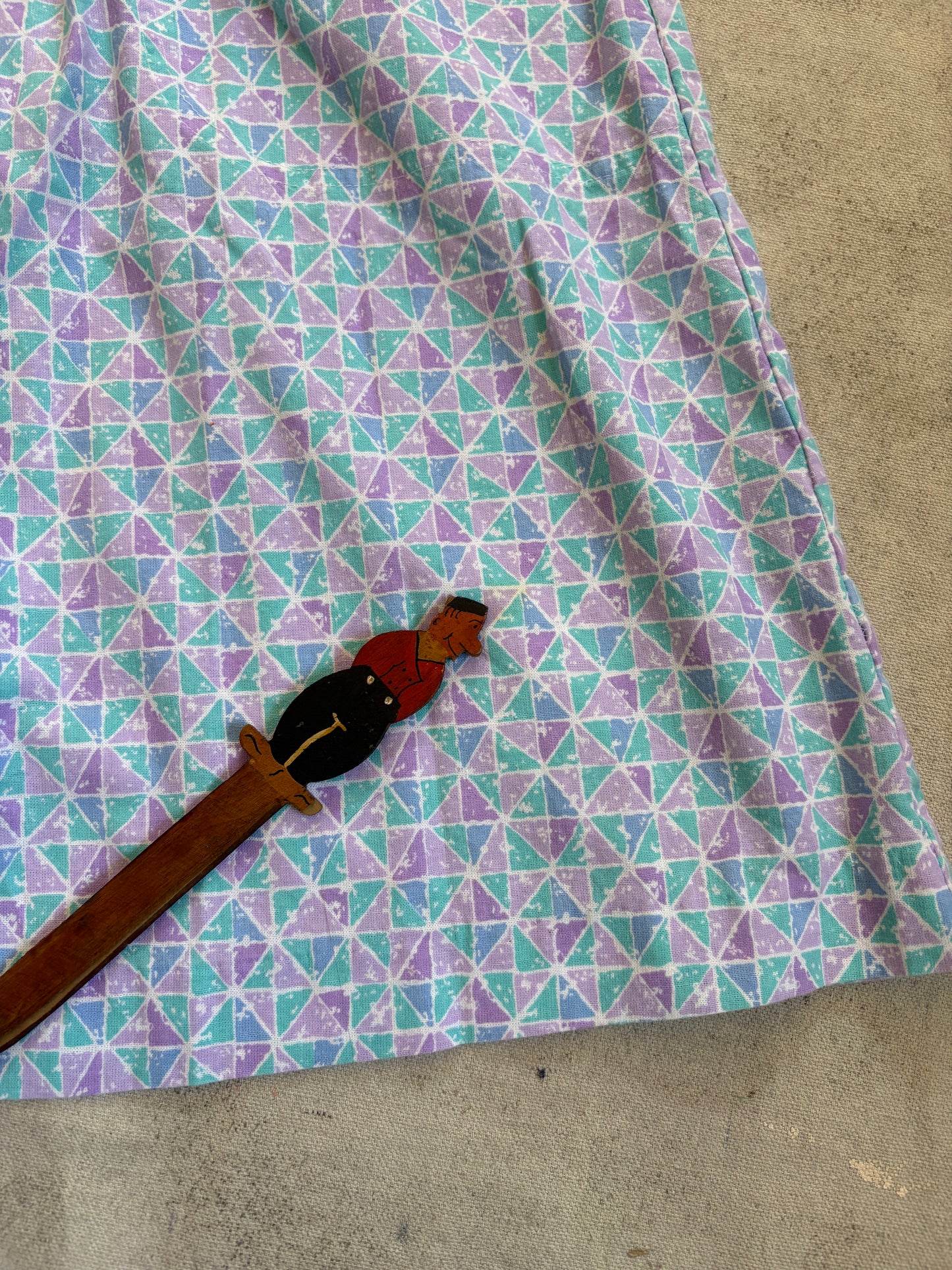 Vintage 80s Jantzen Geometric 2pc Set Blouse And Shorts