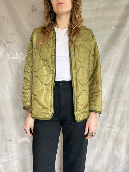 80s Military Quilted Liner Jacket