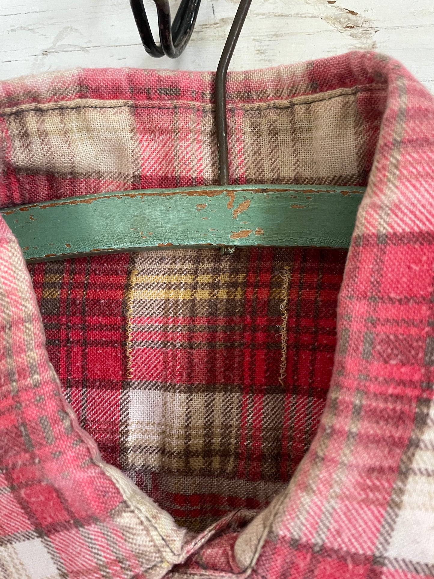 80s Plaid Flannel Shirt