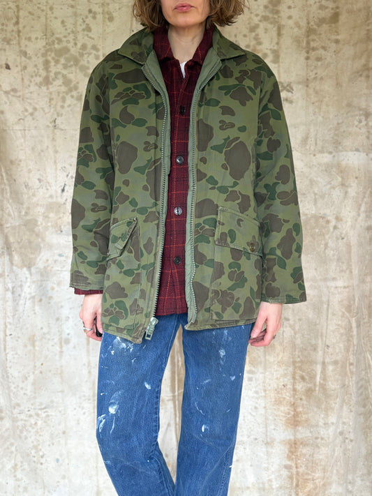 Vintage 70s Duck Camo Hunting Jacket