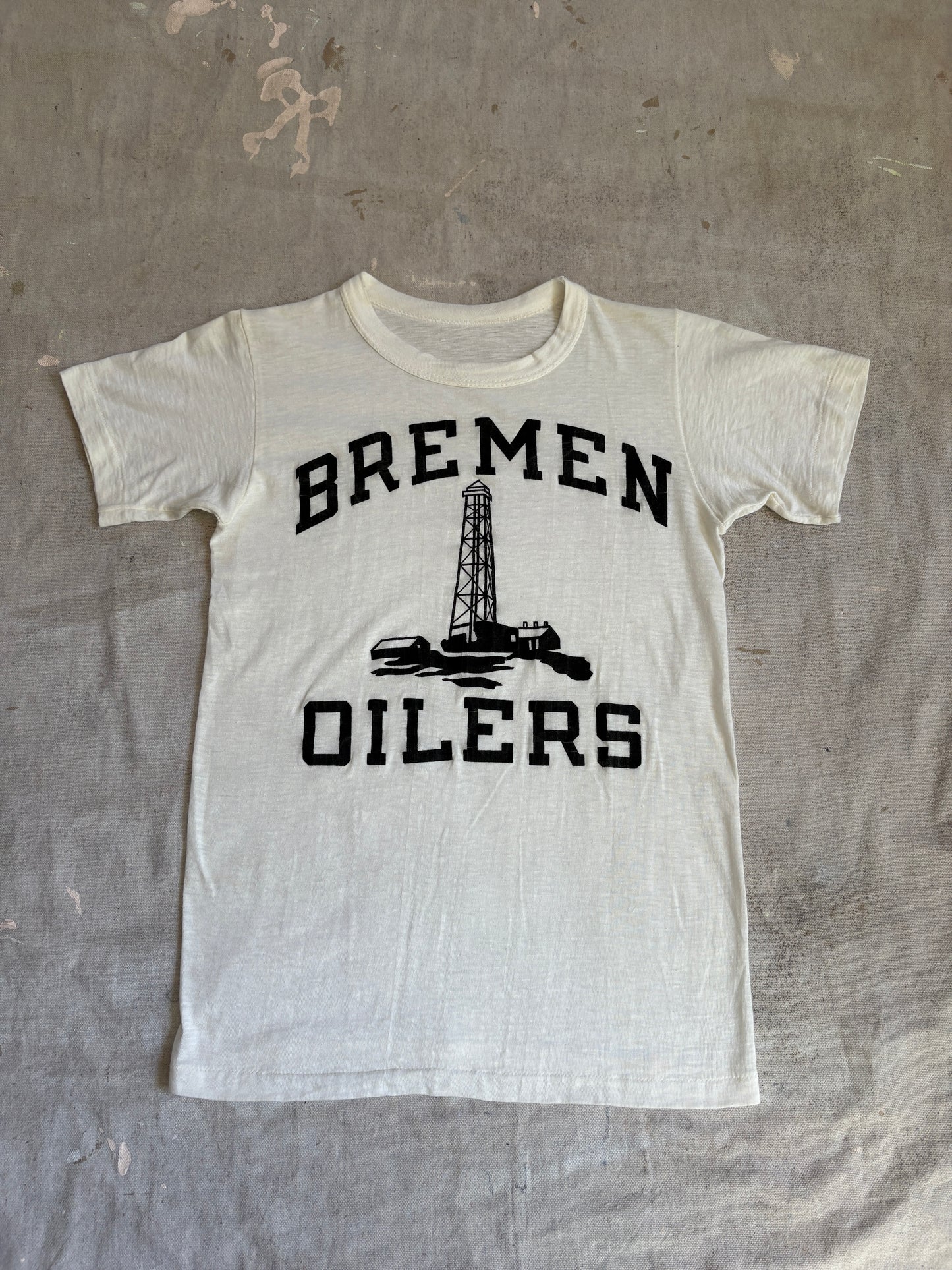 50s Bremen Oilers Flocked Tee